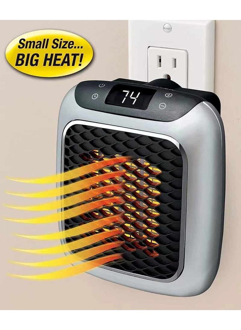 800W Portable Electric Space Heater Mini Fan Adjustable Thermostat for Room New