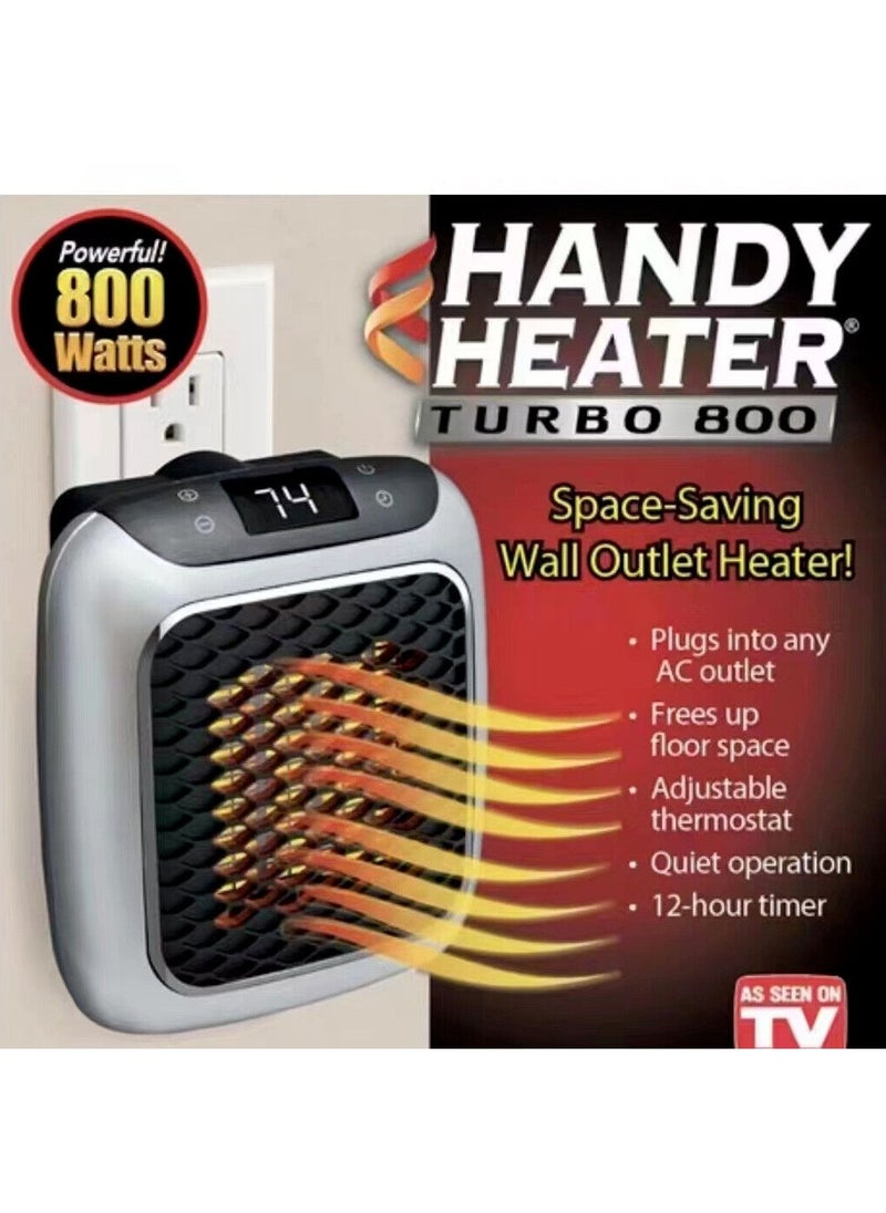 Handy Heater Turbo - Space-saving plug-in wall-mounted personal heater