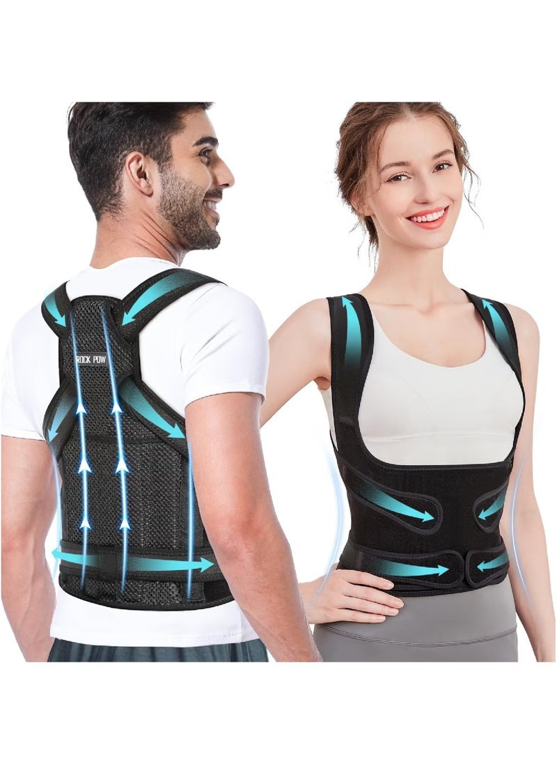 Back Brace and Posture Corrector for Women and Men Back Straightener Posture Corrector Scoliosis and Hunchback Correction Back Pain Spine Corrector Support Adjustable Posture Trainer