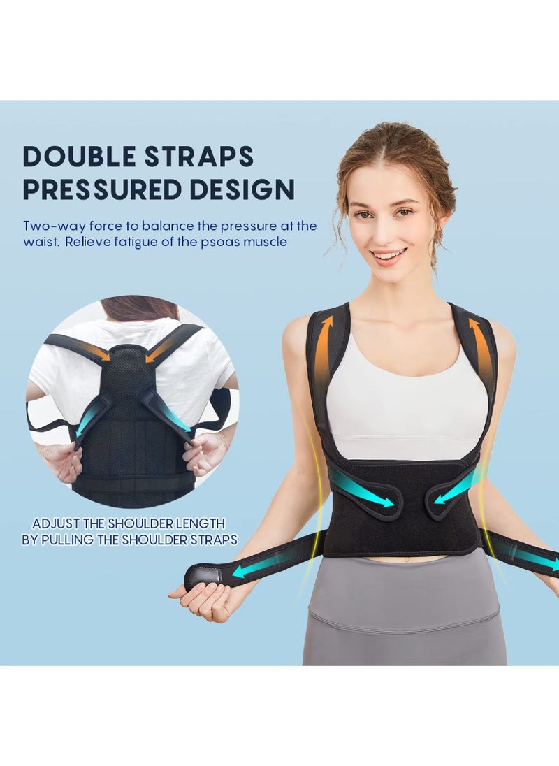 Back Brace and Posture Corrector for Women and Men Back Straightener Posture Corrector Scoliosis and Hunchback Correction Back Pain Spine Corrector Support Adjustable Posture Trainer