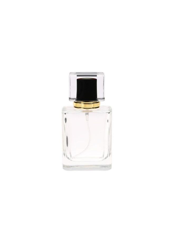 50ml Portable Metal Empty Perfume Bottles for Travel, 10 x 5.3 x 3.1cm / 3.9 x 2.1 x 1.2in(Black)