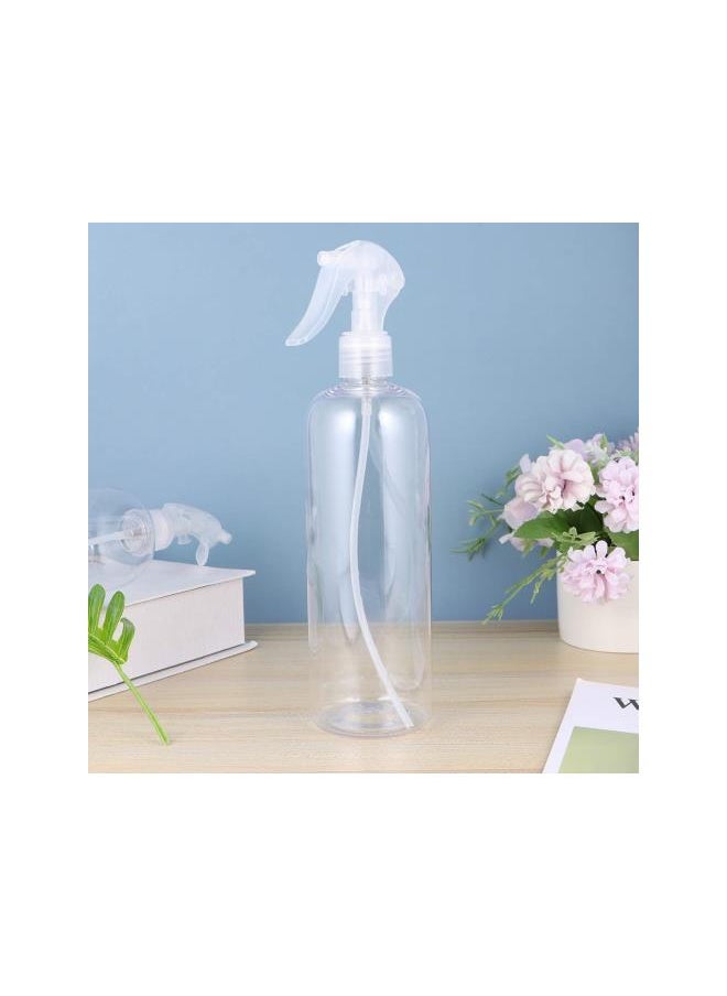 Empty Spray Bottles 500ml Reusable Mist Container Plastic Press Bottles Sprayer for Home Garden Salon Office Cleaning(White)3pcs