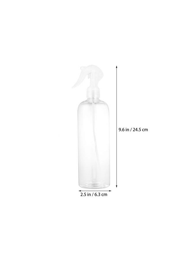 Empty Spray Bottles 500ml Reusable Mist Container Plastic Press Bottles Sprayer for Home Garden Salon Office Cleaning(White)3pcs