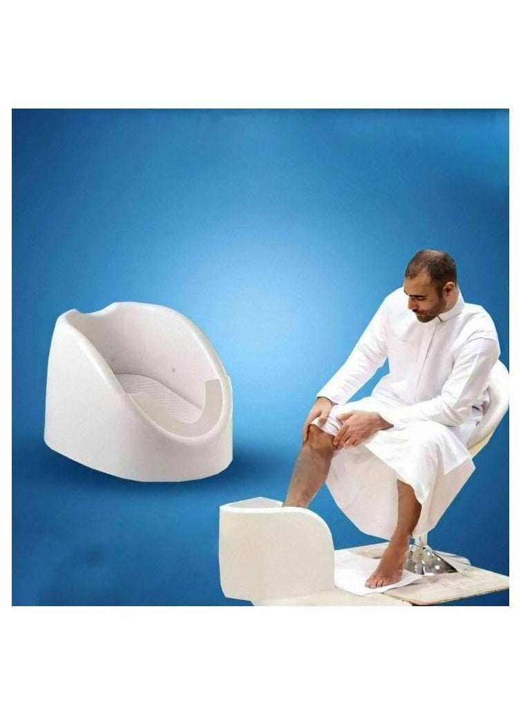 Automatic foot washer for ablution, portable automatic plastic foot washer