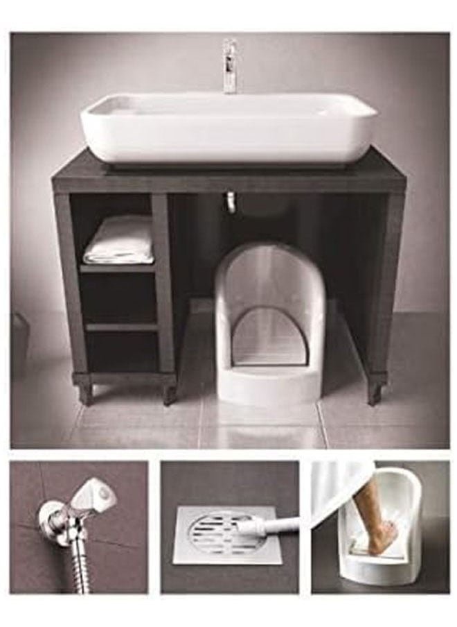 Automatic foot washer for ablution, portable automatic plastic foot washer