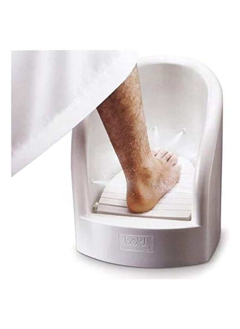 Automatic foot washer for ablution, portable automatic plastic foot washer