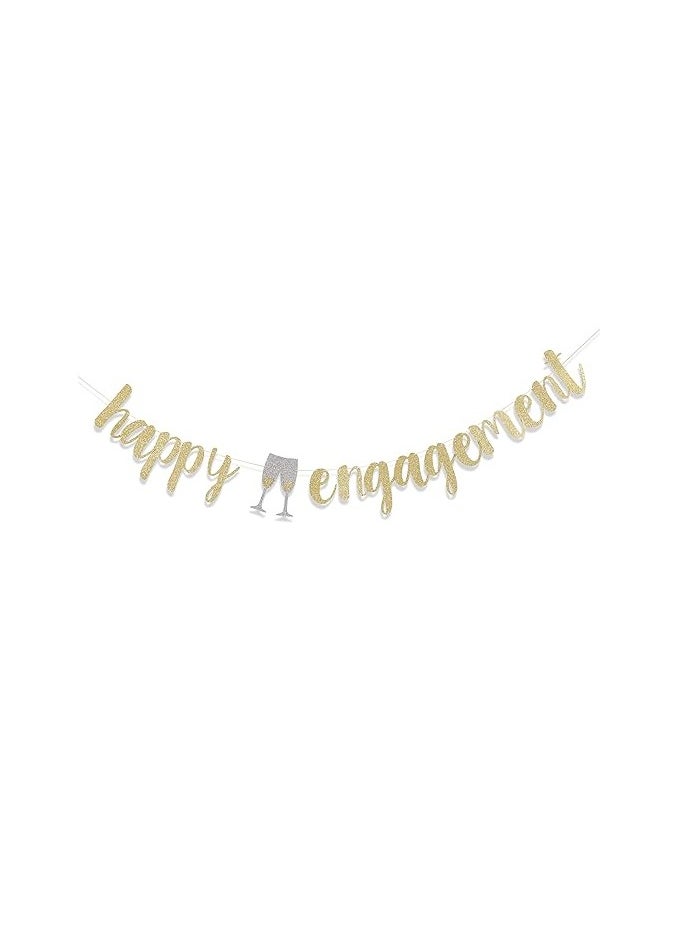 Happy Engagement Banner - Engagement Party Decorations Sign,engaged Party Decoration,wedding Engagement Banners, Wedding Shower Bride to Be Decorations,