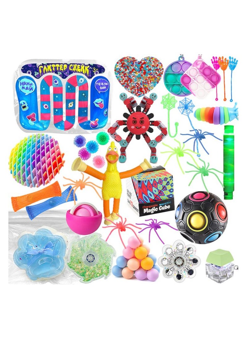 Mystery Box Surprise Bag 20 Pieces of Gift Educational Toys Pop It Push Bubble Sensory Fidget Toys