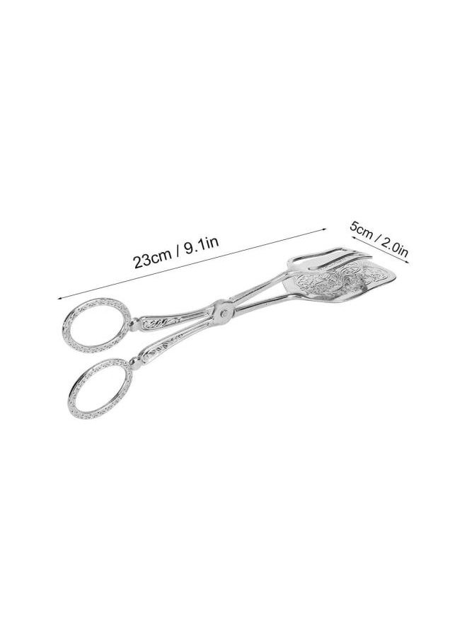 Zinc Alloy Serving Salad Buffet Food Tongs for Serving Food Bread Cake