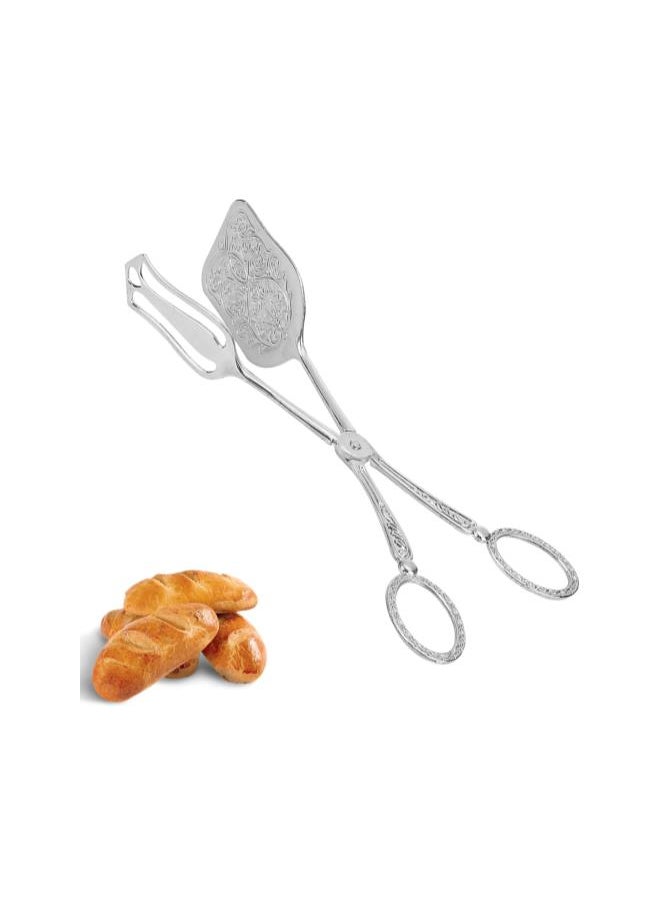 Zinc Alloy Serving Salad Buffet Food Tongs for Serving Food Bread Cake