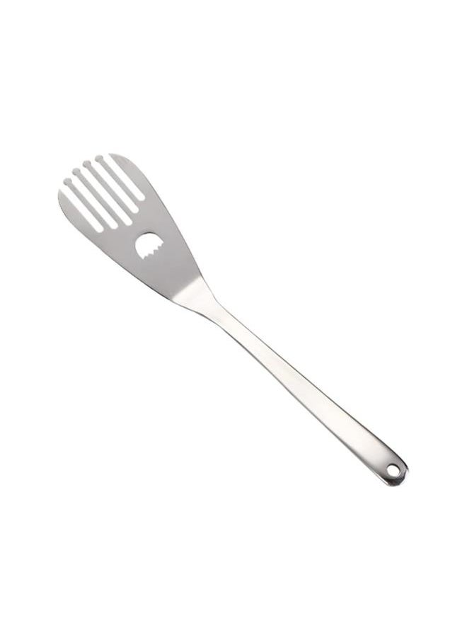 Slotted Fish Spatula Stainless Steel Wide Thin Kitchen Cooking Spatula Steak Turner Curved Spatula for Grilling Frying Cooking