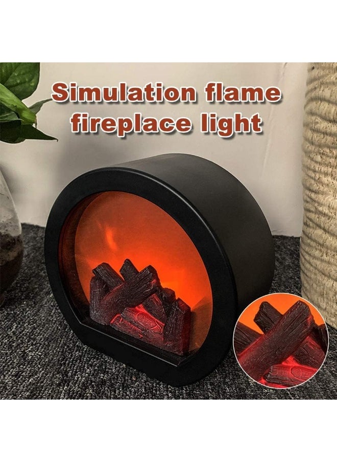 FAM Fireplace LED Electric Fireplace Lantern – Artificial LED Fireplace – Christmas Home Decoration – Fireplace Lamp Ornament