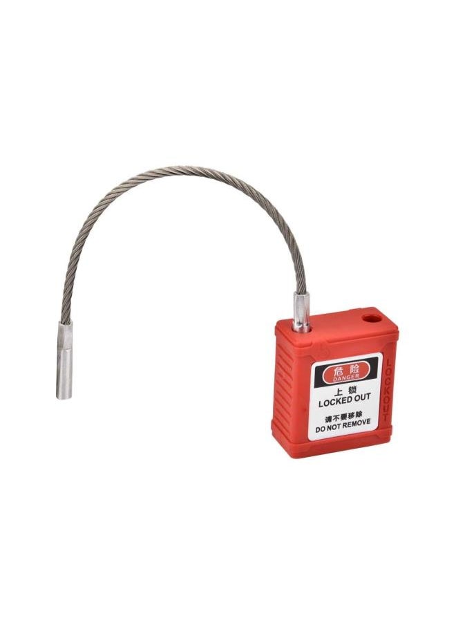 Lockout Tagout Safety Padlock, Safe and Durable Lockout Tagout Locks, Safety Padlock Engineering Non Conductive Lock Long Body Safety Padlock Red