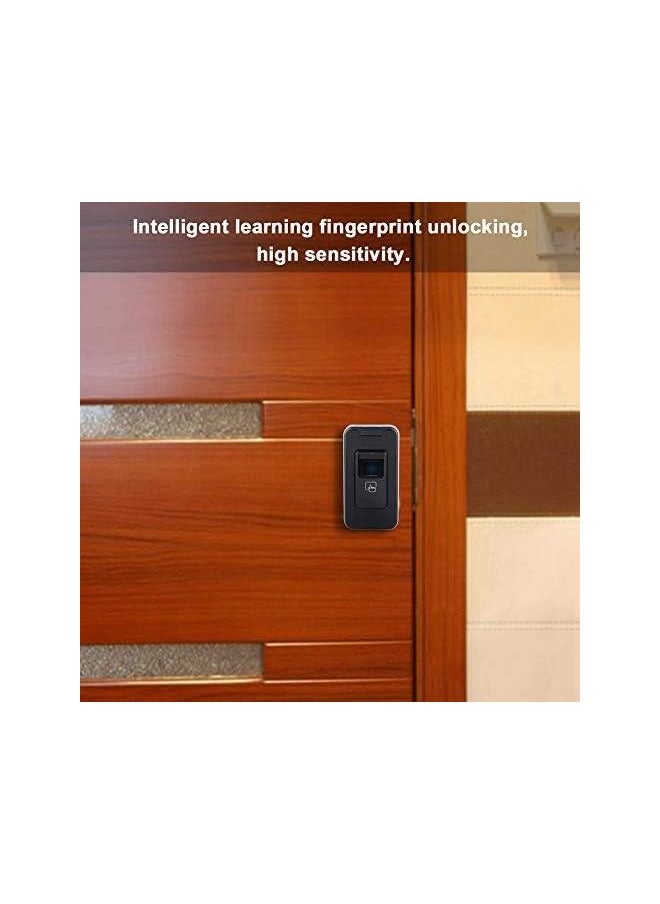 Intelligent Learning Type Fingerprint Lock Office Cabinet Security Anti Theft Lock, Double Unlock Mode,Multi user Management,Suitable for Gym Locker,Cupboard,Drawer,Shoe Cabinet