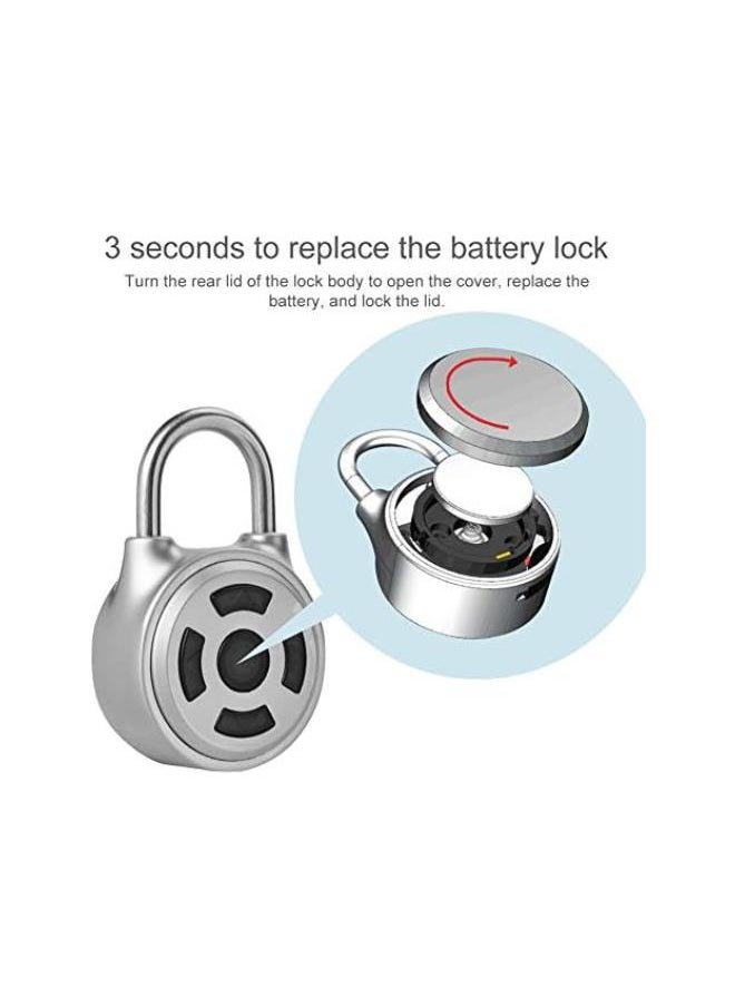 Smart Password Padlock, Universal Metal Bluetooth Padlock, Electronic Security Lock Security Keyless Padlock for Door Suitcase Backpack Bike Cabinet