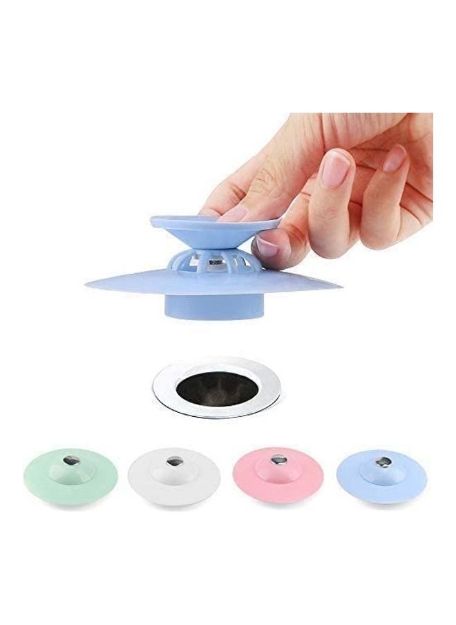 4-Piece Shower Drain Stopper Multicolour 10.2cm