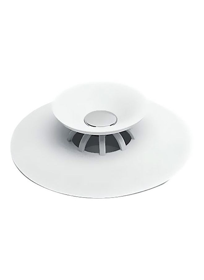 Shower Drain Stopper White 10x3.6cm