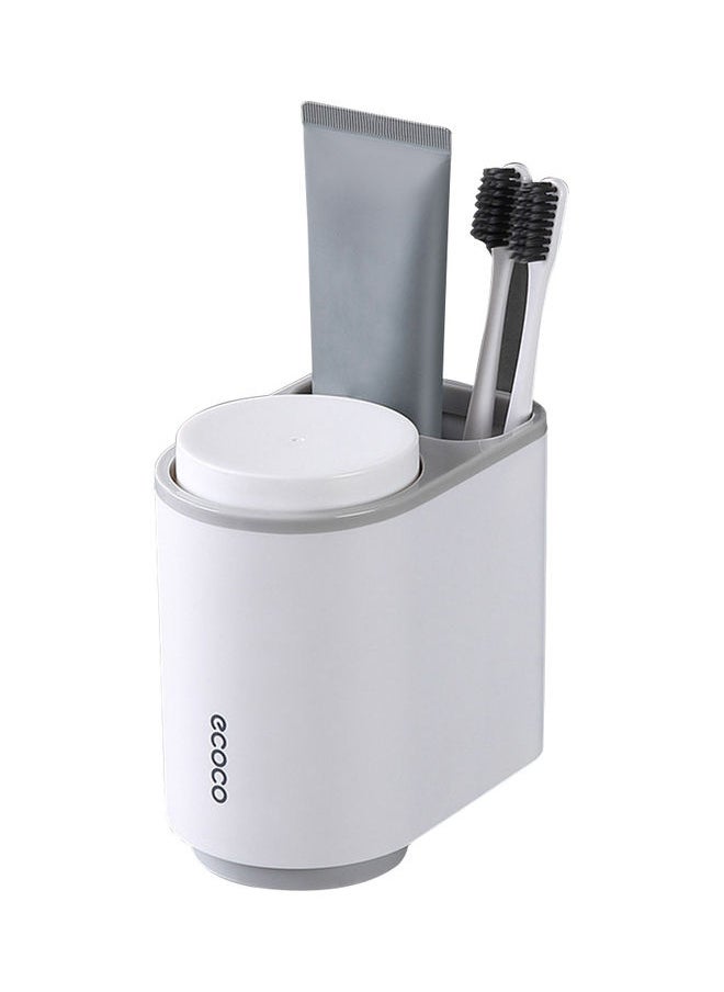 Magnetic Toothbrush Holder Grey/White 15 x 8.50 x 13cm