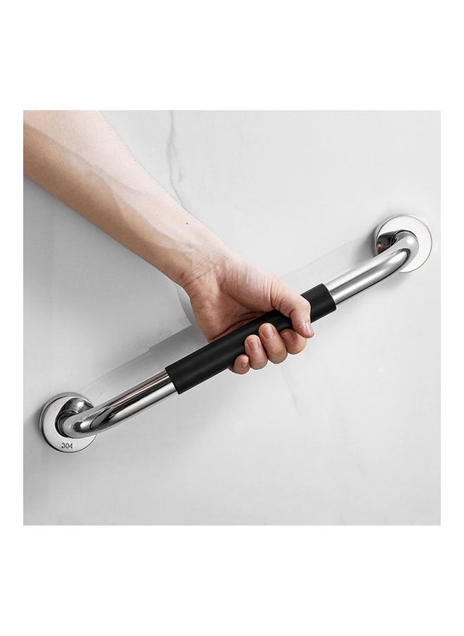 Bathroom Grab Bar Silver/Black 12.99inch