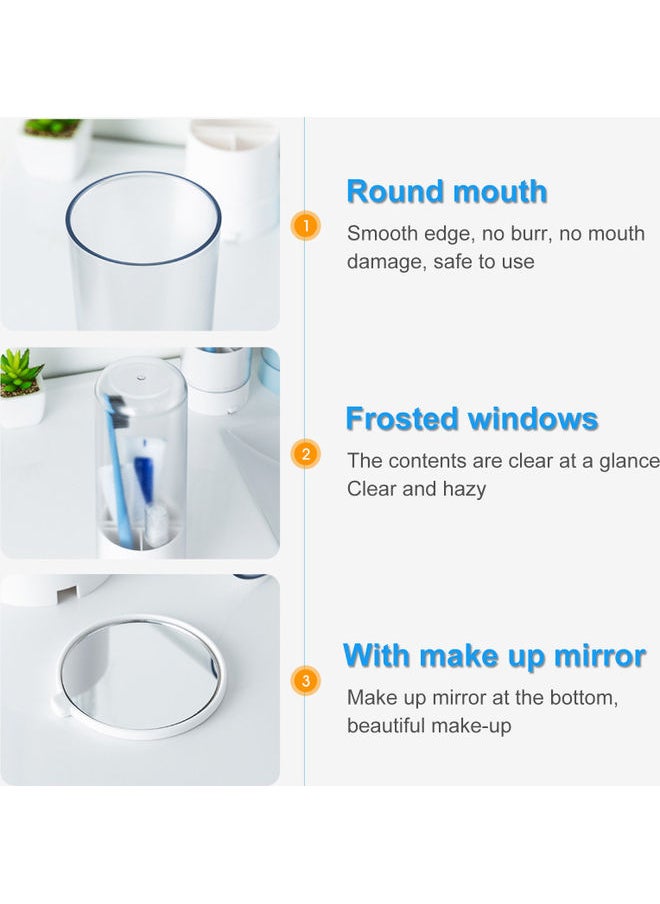 Travel Toothbrush Holder White 22.50x8.00x8.30cm