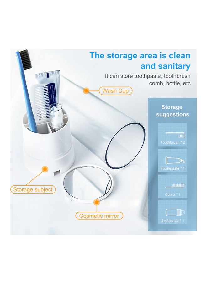 Travel Toothbrush Holder White 22.50x8.00x8.30cm