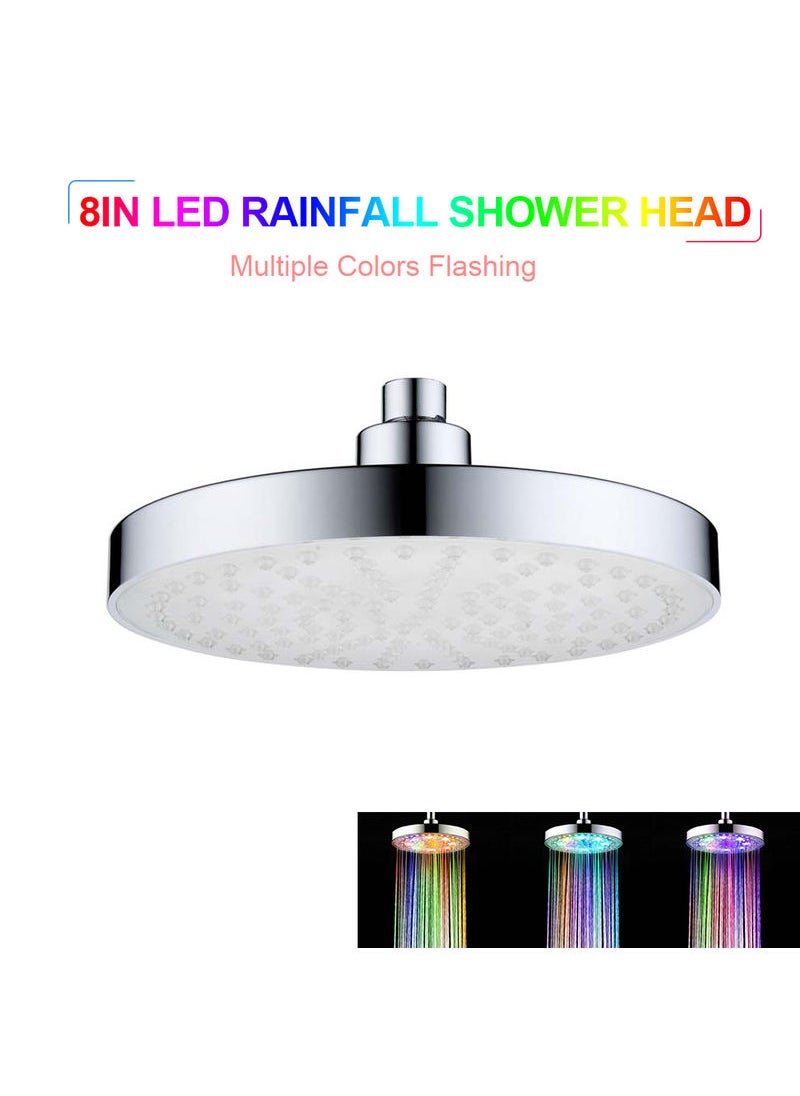 LED Rainfall Shower Silver 21.5centigram