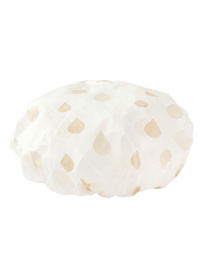 Waterproof Plastic Point Shower Cap White 3.00*1.00*2.00cm