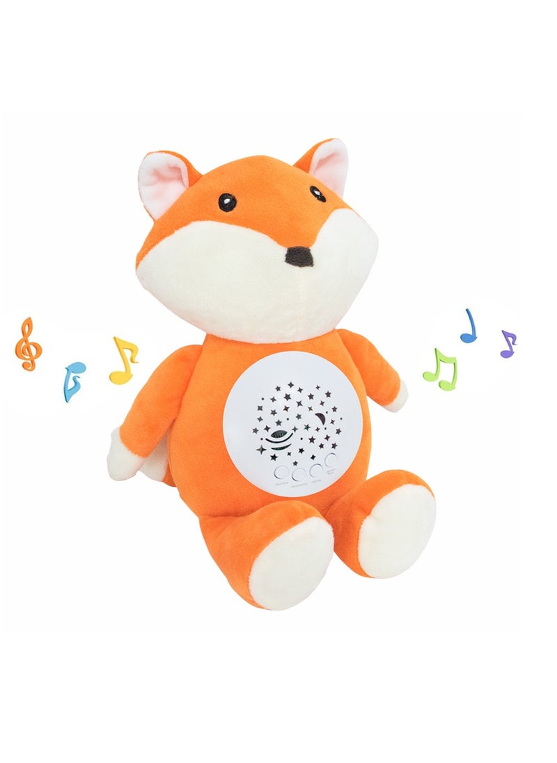 Factory Price Fox Plush Toy With Soft Light  and Soothing Music Gift Set