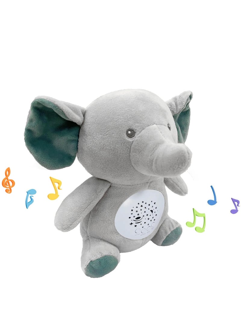 Factory Price Elephant Plush Toy With Soft Light  and Soothing Music Gift Set