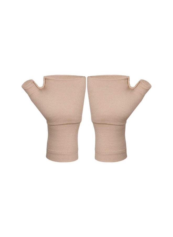 1 Pair Wrist Thumb Support Sleeve Arthritis Compression Gloves Fingerless Sports Wrist Brace for Arthritis Carpal Tunnel Therapy Wrist Pain Relief Heat Effect S