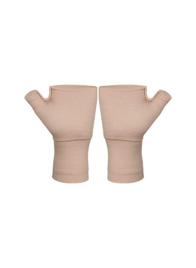 1 Pair Wrist Thumb Support Sleeve Arthritis Compression Gloves Fingerless Sports Wrist Brace for Arthritis Carpal Tunnel Therapy Wrist Pain Relief Heat Effect XL