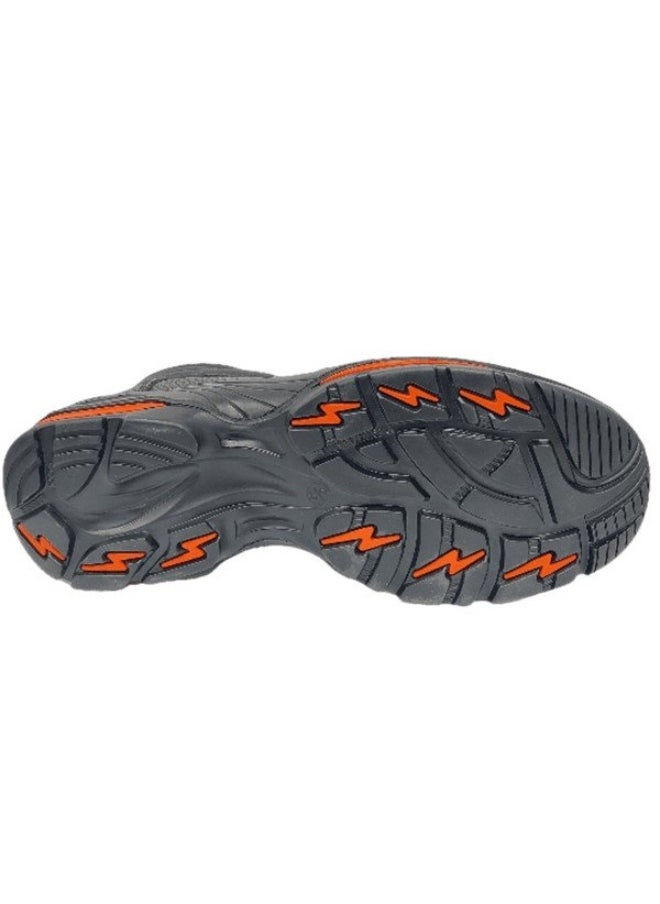 Simba Black Leather Safety Shoes for Men | Antistatic, Anti-Slip, Oil & Heat Resistant | Double Density with Steel Toe | Size-40