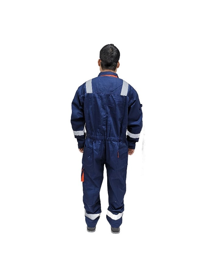Protective Coverall – Navy, Durable & Comfortable Full Body Coverall – Ideal for Industrial & Construction Use – Size-XL