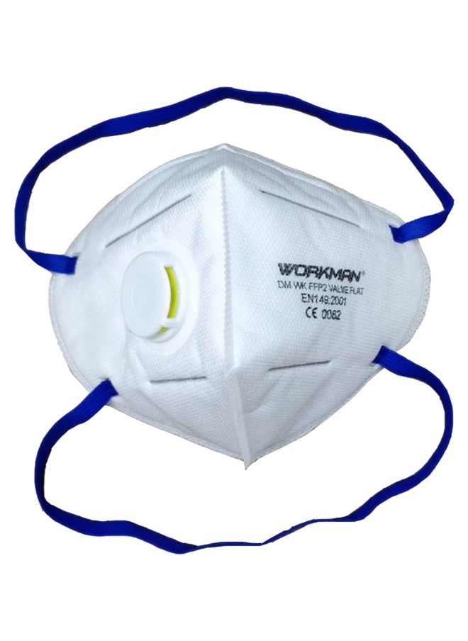 FFP2 Dust Mask with Valve Flat – High-Performance Respirator for Superior Filtration and Comfort with Safety Face Mask