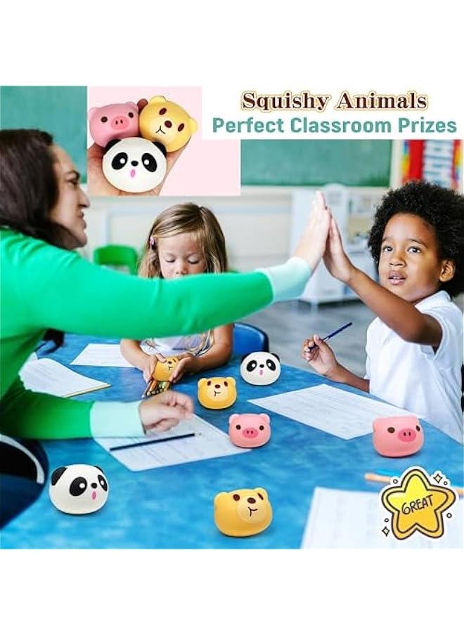 2 Pcs Bear Stretchy Stress Balls for Kids and Adults, Panda Squishy Ball, Animals Sensory Toys, Brown Stress Ball Squishy Toys for Kids Classroom Prizes, Party Favors | Panda Squeeze Toys