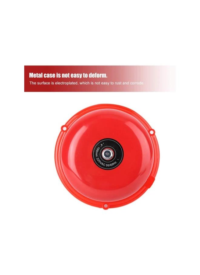 4 inches Metal Fire Control Internal Strike Type Electric Bell Security Bell Fire Alarm 100db(12V)