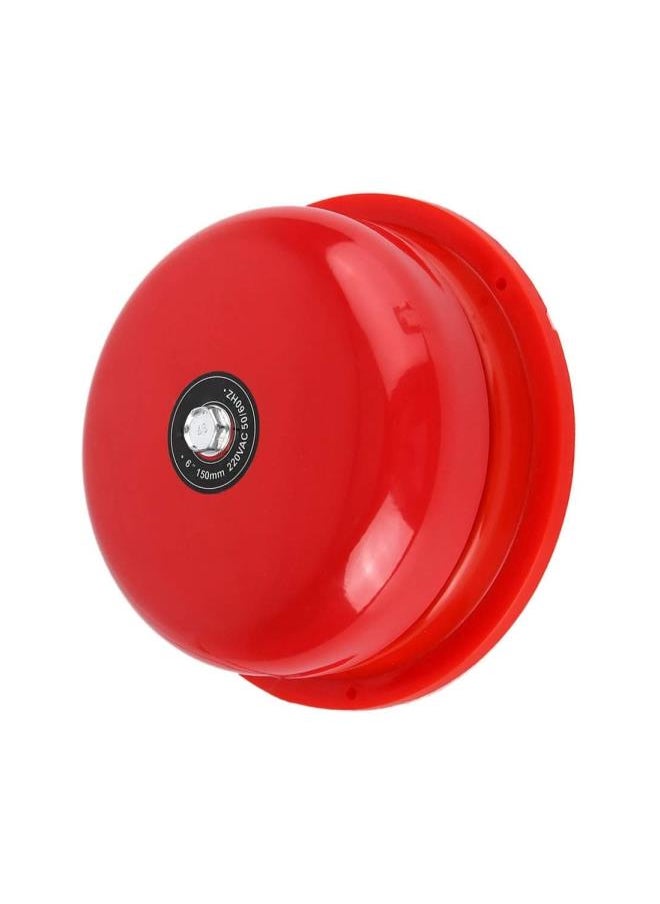 6 inches Stainless Steel Internal Strike Type Electric Bell 100db DC for Fire Alarm, Emergency Evacuation, School and Station Security Bell Fire Alarm Bell(24V)