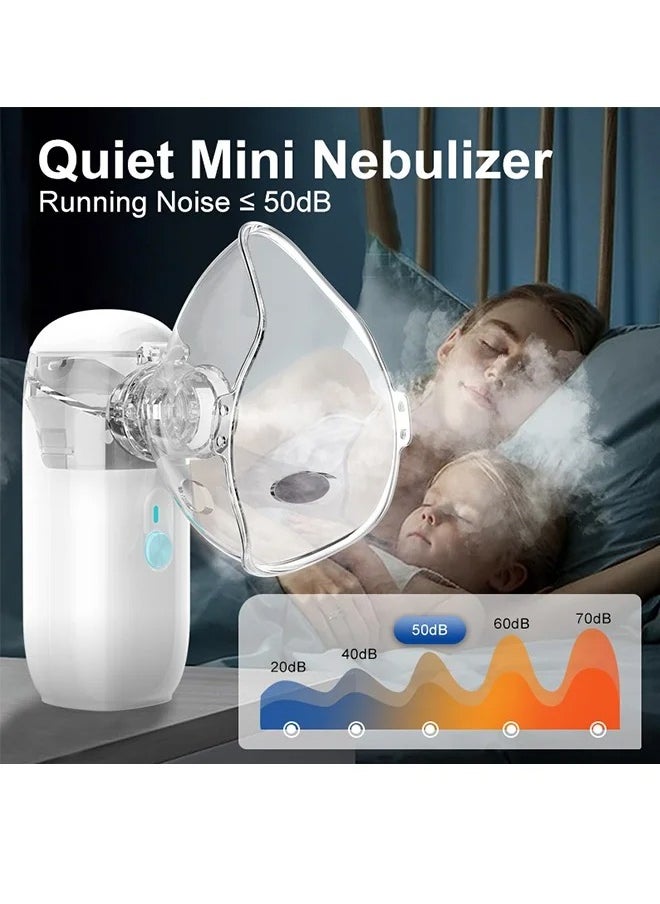 Ultrasonic Mesh Nebulizer for children adult Mini Handheld Portable Steam Humidifier for home and travel