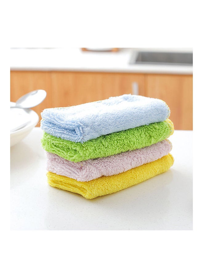 Double Sided Strong Water Absorbent Microfiber Dish Towel Pink/Blue