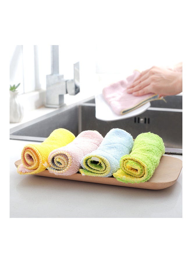 Double Sided Strong Water Absorbent Microfiber Dish Towel Pink/Blue