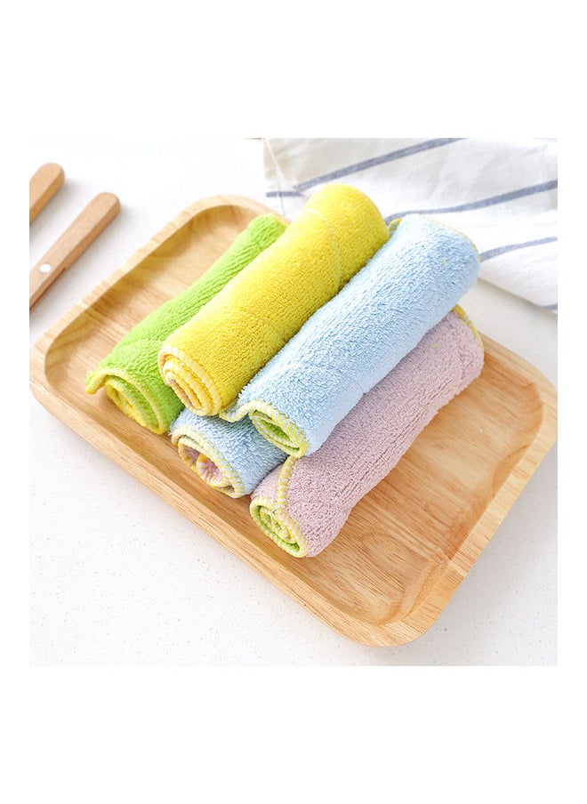 Double Sided Strong Water Absorbent Microfiber Dish Towel Pink/Blue