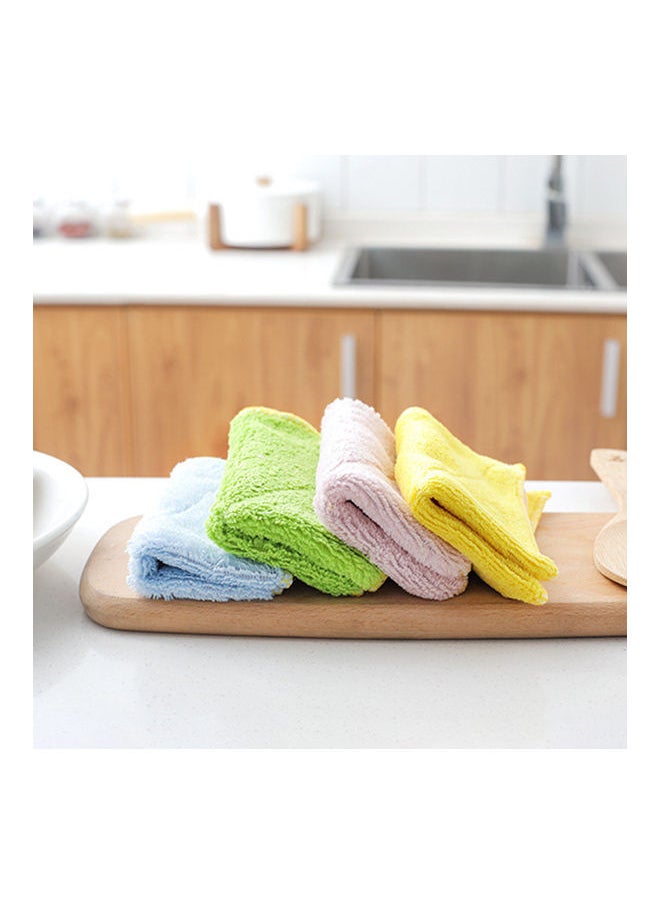 Double Sided Strong Water Absorbent Microfiber Dish Towel Pink/Blue