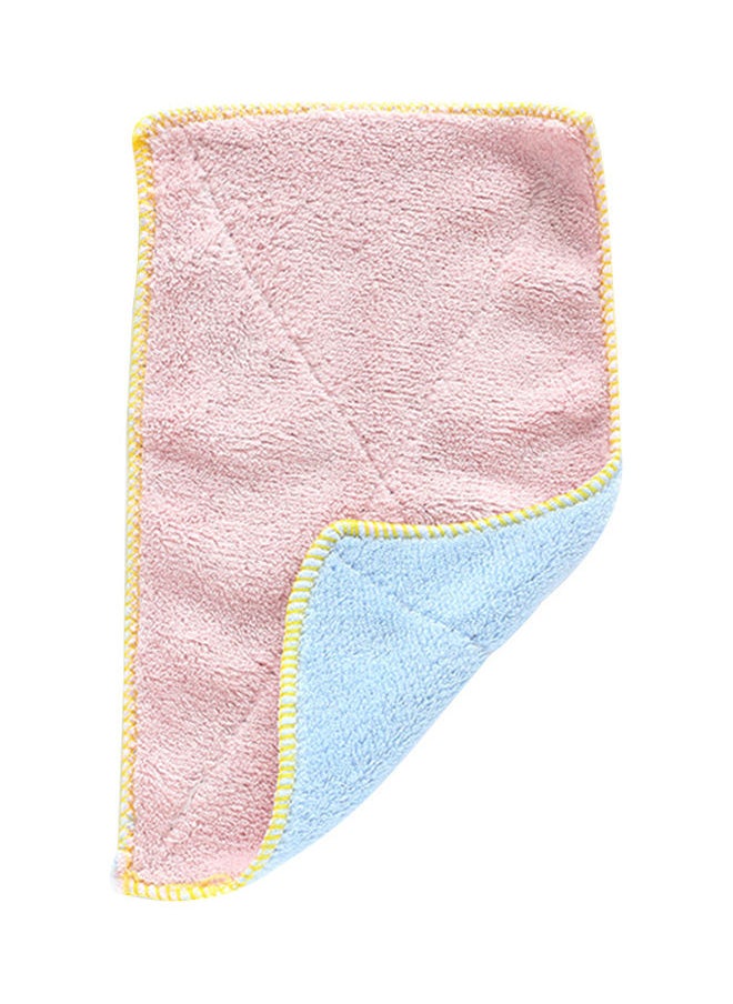 Double Sided Strong Water Absorbent Microfiber Dish Towel Pink/Blue