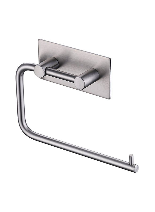 Nail-Free Roll Paper Towel Holder Silver