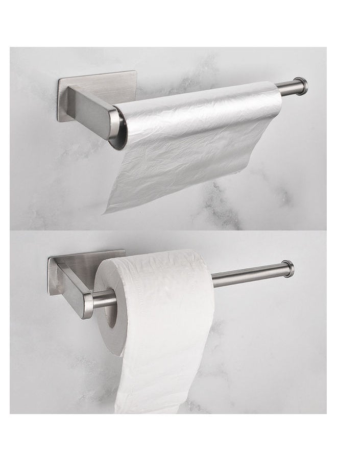 Stainless Steel Toilet Paper Holder Silver 10.6x3.1inch