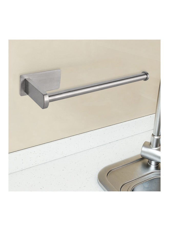 Stainless Steel Toilet Paper Holder Silver 10.6x3.1inch