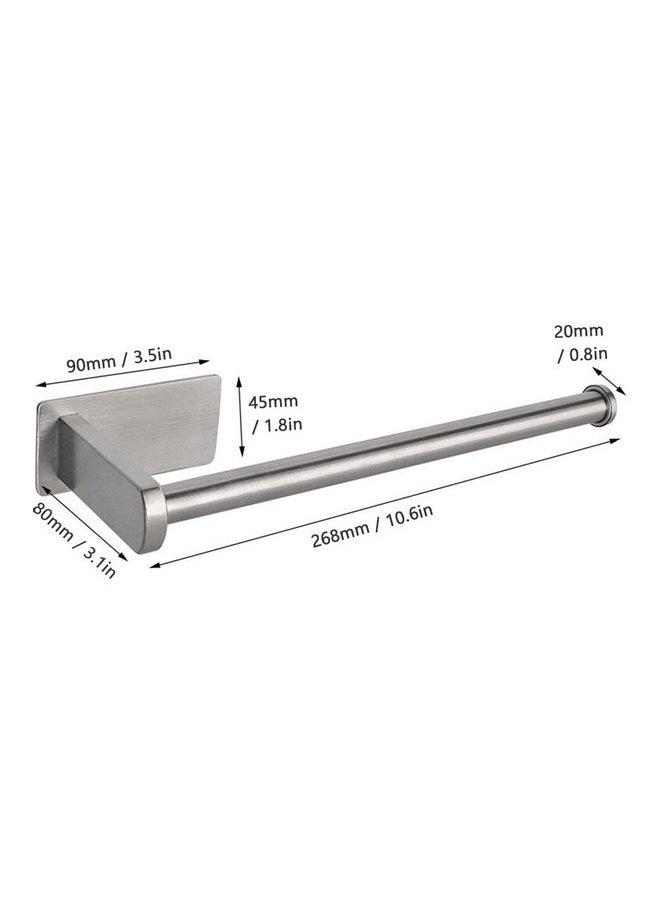 Stainless Steel Toilet Paper Holder Silver 10.6x3.1inch