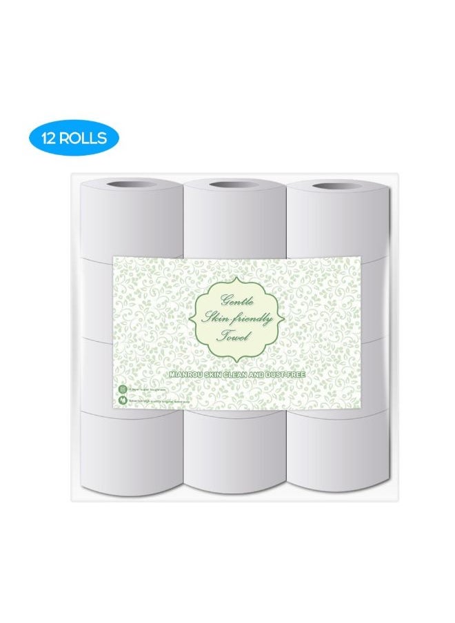 High Quality Log Household Paper Tissue Roll White 6.5 x 10cm