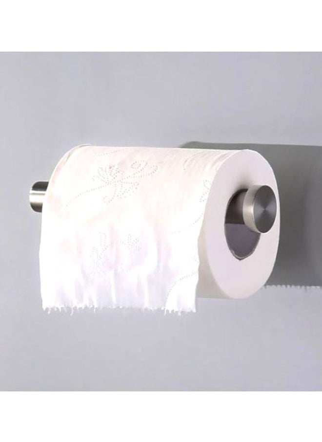 Stainless Steel Toilet Paper Holder silver 15x5cm