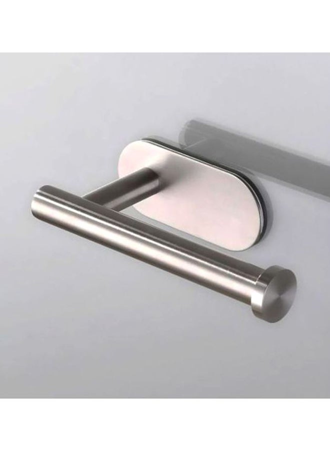 Stainless Steel Toilet Paper Holder silver 15x5cm